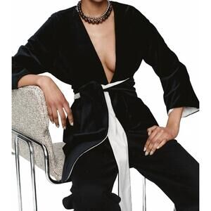 NEW MARLE salvador velvet jacket in black